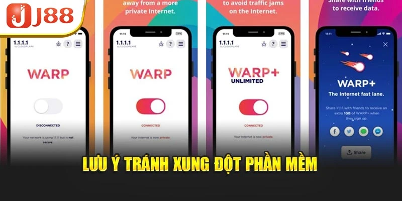 Lưu ý tránh xung đột phần mềm