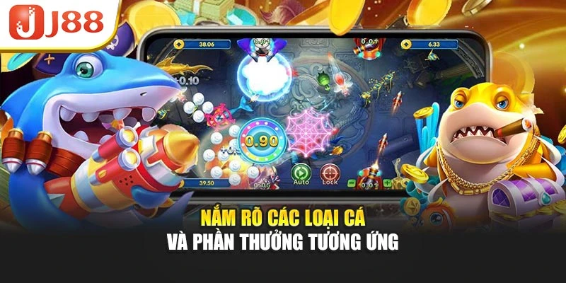 Nắm rõ các loại cá và phần thưởng tương ứng